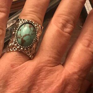 ⭐️5⭐️RATED‼️BOHO CHUNKY ORNATE RING